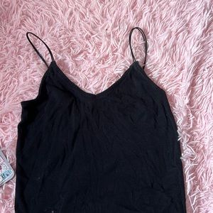 Cropped spaghetti strap tank top